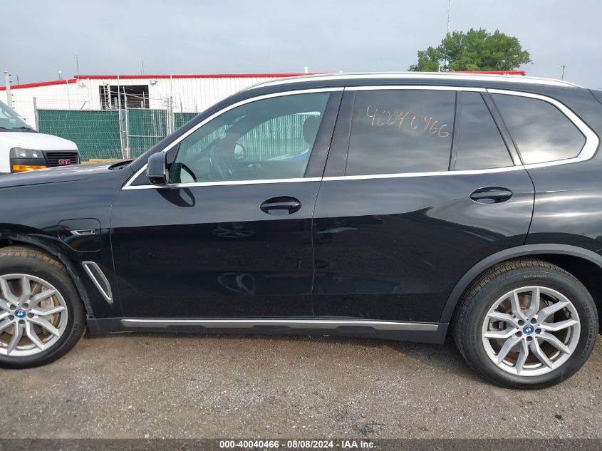 2023 BMW X5 Phev xDrive45E VIN: 5UXTA6C0XP9P99346 Lot: 40040466