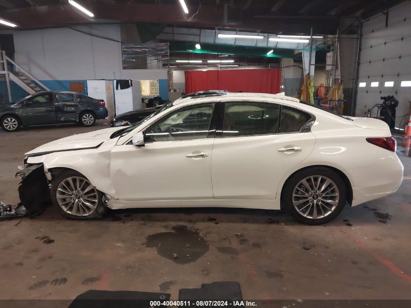 2023 Infiniti Q50 Luxe Awd VIN: JN1EV7BR4PM542297 Lot: 40040511