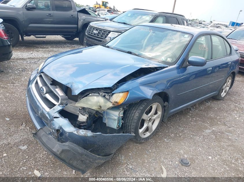 2008 Subaru Legacy 2.5I VIN: 4S3BL616987225753 Lot: 40040556