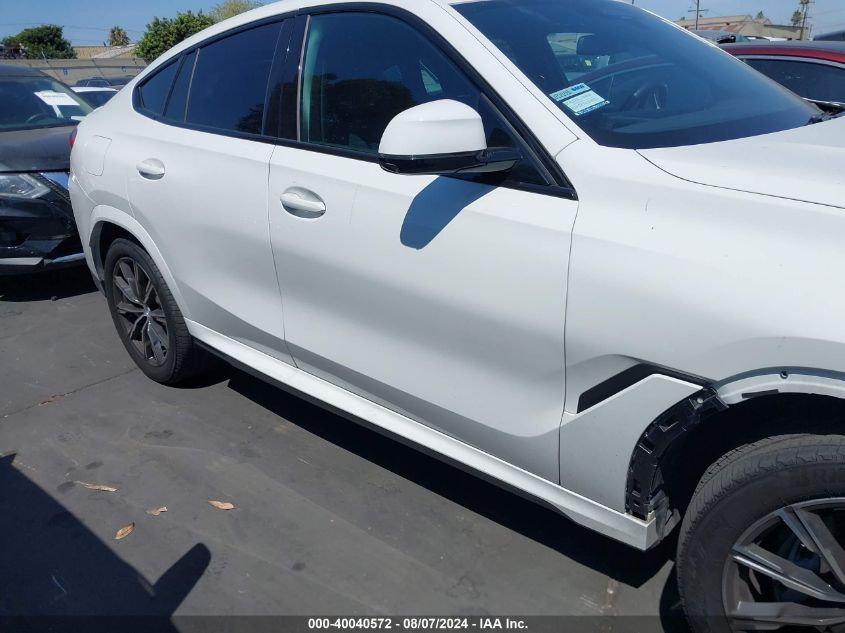 2024 BMW X6 xDrive40I VIN: 5UX33EX01R9R43156 Lot: 40040572