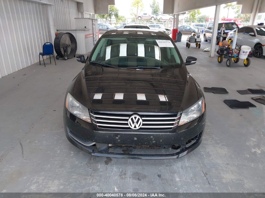 2012 Volkswagen Passat Se VIN: 1VWBH7A35CC076624 Lot: 40040578