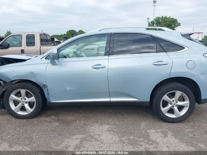 2010 Lexus Rx 350 VIN: 2T2BK1BA4AC028451 Lot: 40040600