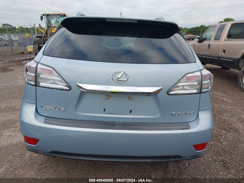 2010 Lexus Rx 350 VIN: 2T2BK1BA4AC028451 Lot: 40040600