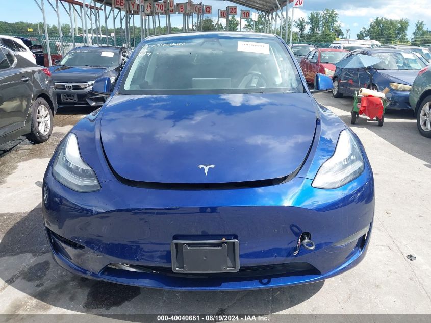 2020 Tesla Model Y Long Range Dual Motor All-Wheel Drive VIN: 5YJYGDEE4LF046933 Lot: 40040681