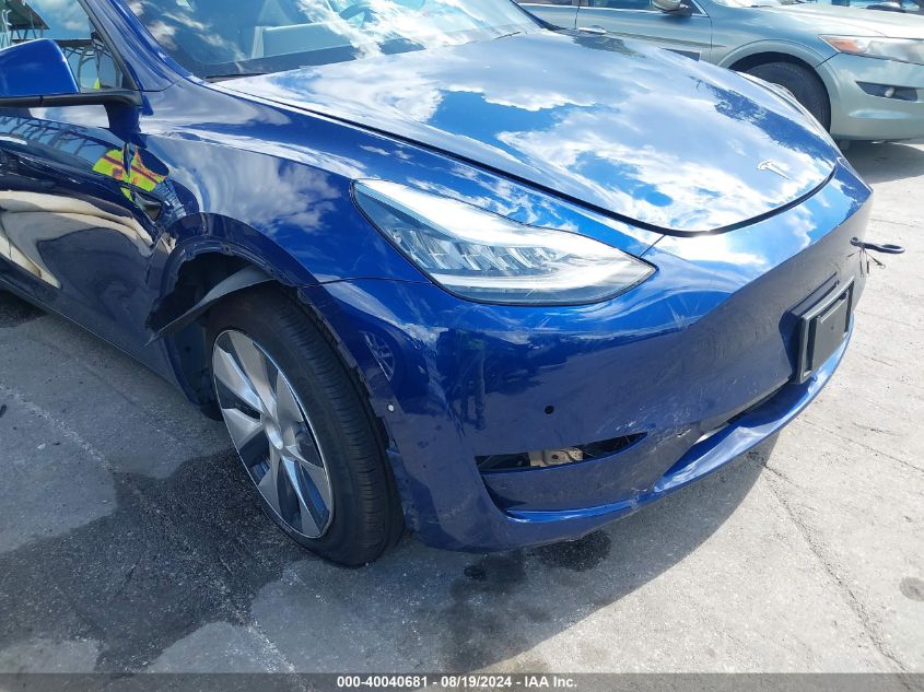 2020 Tesla Model Y Long Range Dual Motor All-Wheel Drive VIN: 5YJYGDEE4LF046933 Lot: 40040681