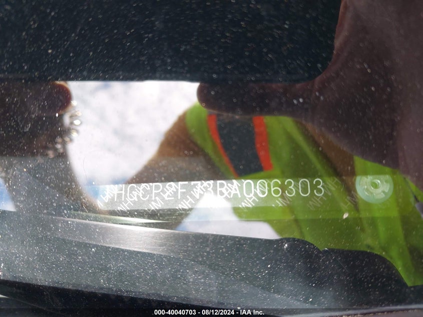 2011 Honda Accord Ex VIN: 1HGCP2F73BA006303 Lot: 40040703