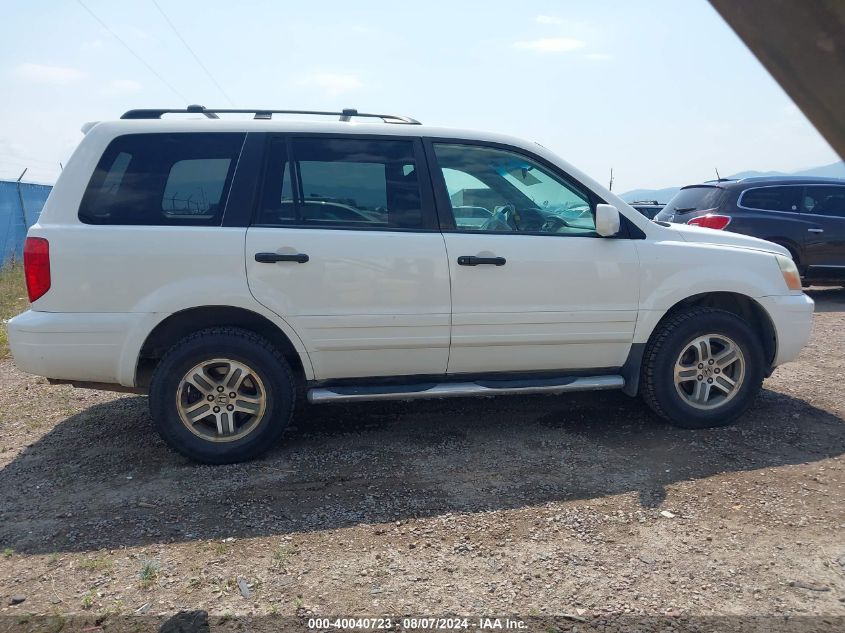 2005 Honda Pilot Ex VIN: 2HKYF18425H539812 Lot: 40040723