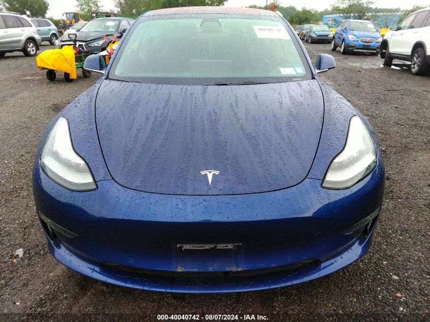 2019 Tesla Model 3 Long Range/Mid Range/Standard Range/Standard Range Plus VIN: 5YJ3E1EA8KF299439 Lot: 40040742