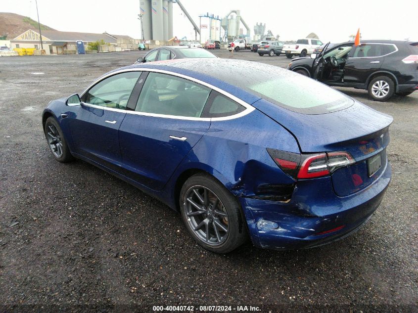 2019 Tesla Model 3 Long Range/Mid Range/Standard Range/Standard Range Plus VIN: 5YJ3E1EA8KF299439 Lot: 40040742