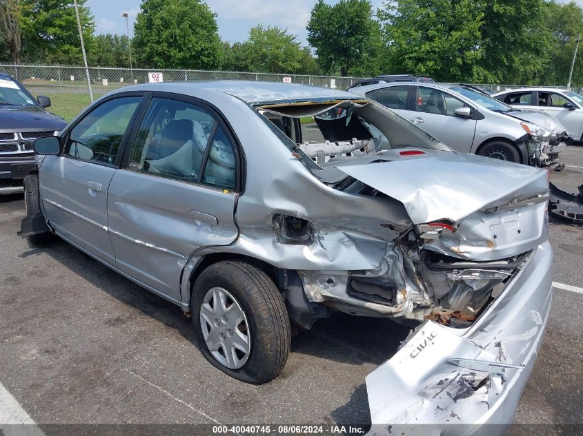 2003 Honda Civic Lx VIN: 2HGES16543H577978 Lot: 40040745