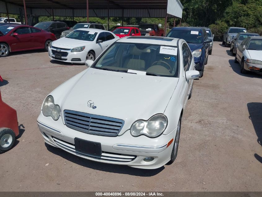 2007 Mercedes-Benz C 280 Luxury 4Matic VIN: WDBRF92H07F880376 Lot: 40040896