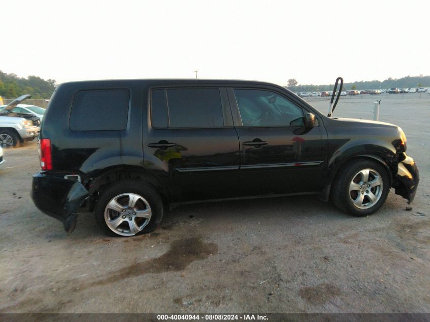 2013 Honda Pilot Ex-L VIN: 5FNYF3H51DB041215 Lot: 40040944