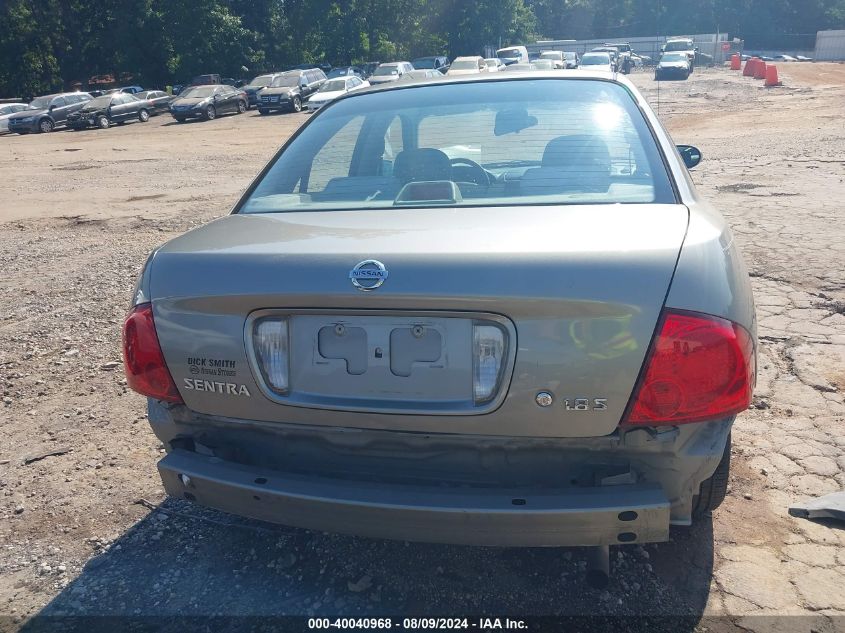 2006 Nissan Sentra 1.8S VIN: 3N1CB51D46L610035 Lot: 40040968