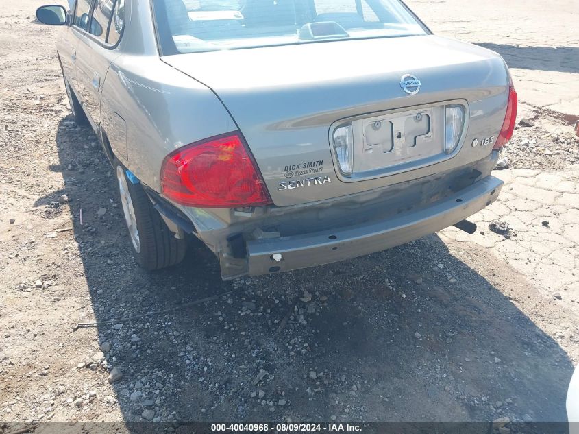 2006 Nissan Sentra 1.8S VIN: 3N1CB51D46L610035 Lot: 40040968