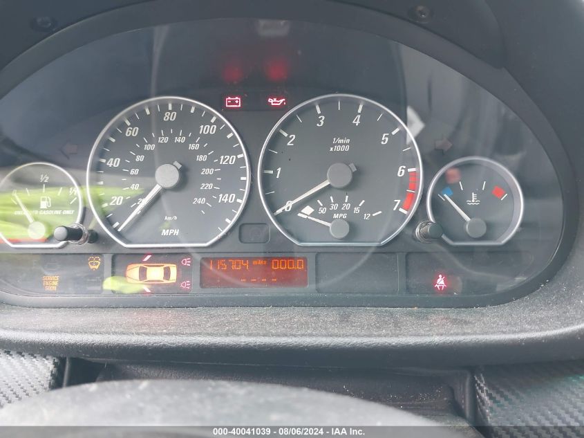 2001 BMW 330Ci Ci VIN: WBABN53441JU22769 Lot: 40041039