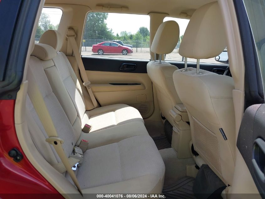 2006 Subaru Forester 2.5X VIN: JF1SG63636H755747 Lot: 40041076