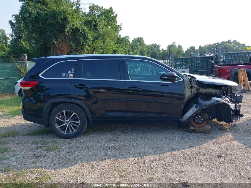 2018 Toyota Highlander Xle VIN: 5TDJZRFH4JS554717 Lot: 40041116