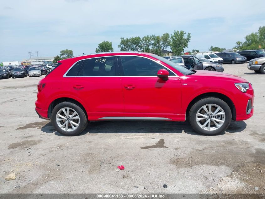 2022 Audi Q3 Premium Plus 45 Tfsi S Line Quattro Tiptronic VIN: WA1EECF30N1149580 Lot: 40041158