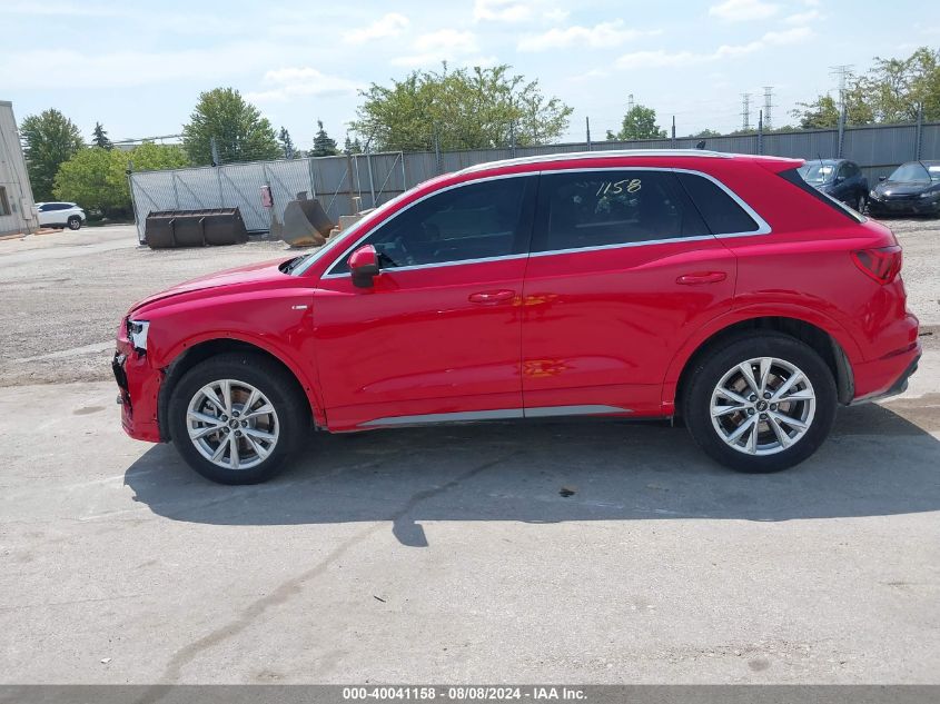 2022 Audi Q3 Premium Plus 45 Tfsi S Line Quattro Tiptronic VIN: WA1EECF30N1149580 Lot: 40041158