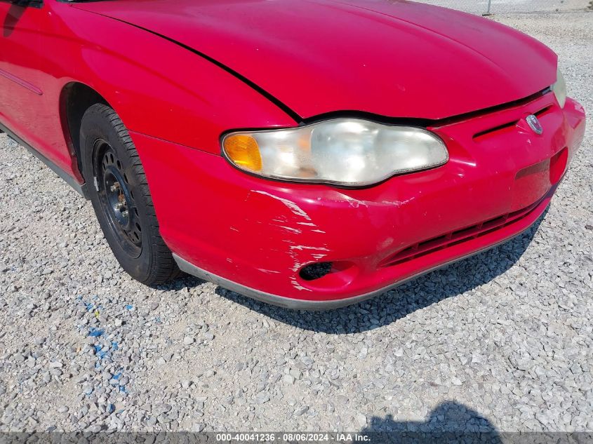 2002 Chevrolet Monte Carlo Ls VIN: 2G1WW12E729236279 Lot: 40041236