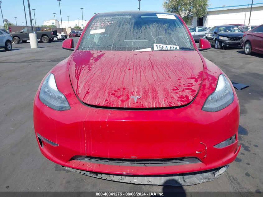 2021 TESLA MODEL Y LONG RANGE DUAL MOTOR ALL-WHEEL DRIVE - 5YJYGDEE4MF091856