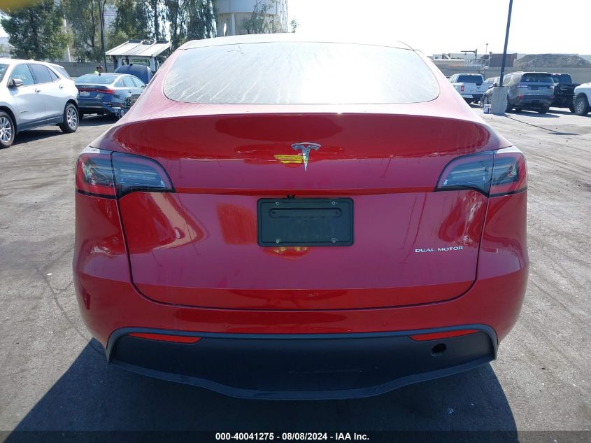 2021 TESLA MODEL Y LONG RANGE DUAL MOTOR ALL-WHEEL DRIVE - 5YJYGDEE4MF091856