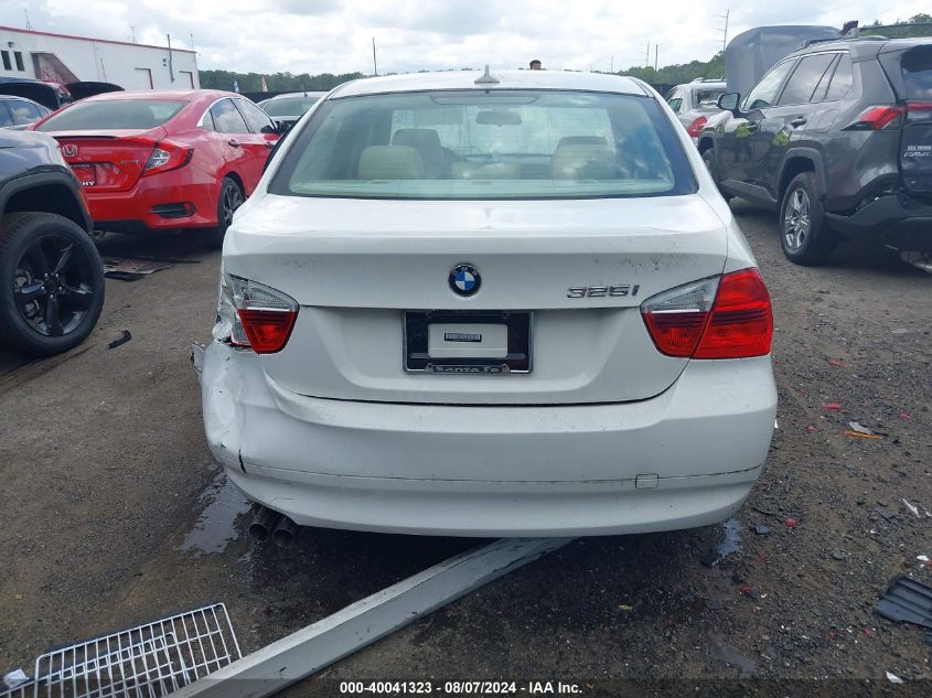 2006 BMW 325I VIN: WBAVB13596KR59226 Lot: 40041323