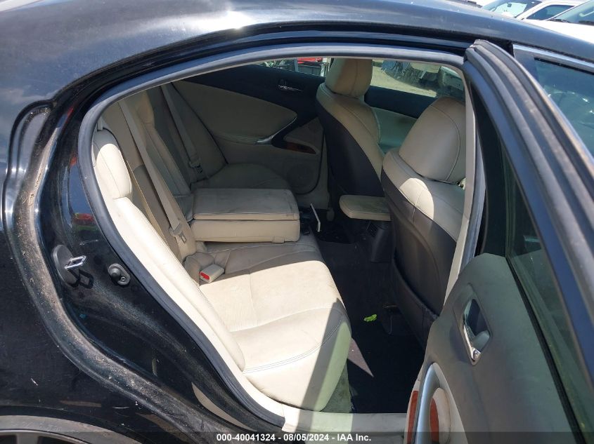 2009 Lexus Is 250 VIN: JTHBK262892083099 Lot: 40041324