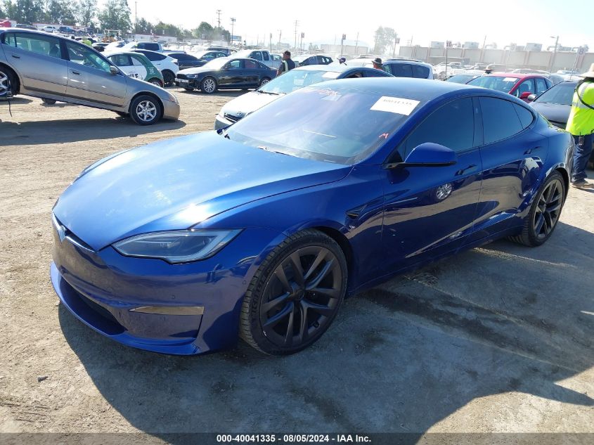 2021 Tesla Model S Plaid Tri Motor All-Wheel Drive VIN: 5YJSA1E69MF452352 Lot: 40041335