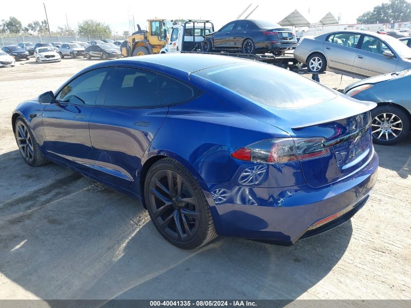 2021 Tesla Model S Plaid Tri Motor All-Wheel Drive VIN: 5YJSA1E69MF452352 Lot: 40041335