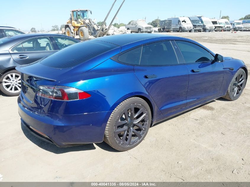 2021 Tesla Model S Plaid Tri Motor All-Wheel Drive VIN: 5YJSA1E69MF452352 Lot: 40041335