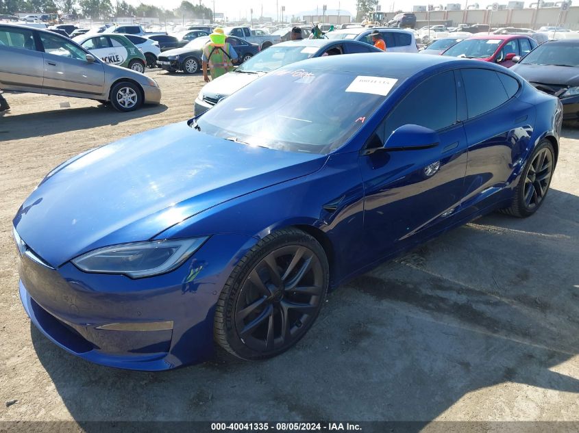 2021 Tesla Model S Plaid Tri Motor All-Wheel Drive VIN: 5YJSA1E69MF452352 Lot: 40041335