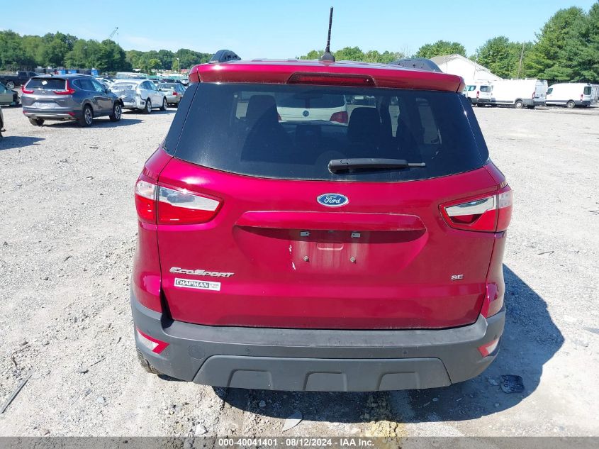 2021 Ford Ecosport Se VIN: MAJ3S2GE9MC409449 Lot: 40041401