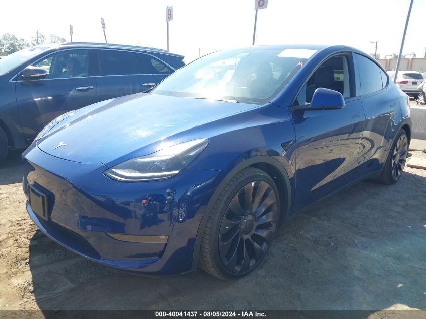 2021 Tesla Model Y Long Range Dual Motor All-Wheel Drive VIN: 5YJYGDEEXMF192397 Lot: 40041437