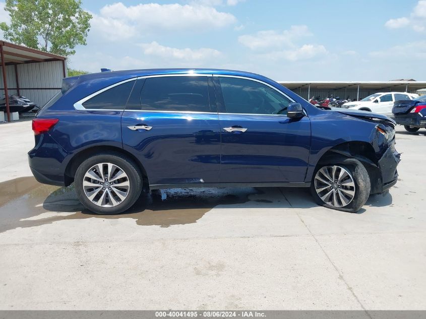 2015 Acura Mdx Technology Package VIN: 5FRYD3H42FB006536 Lot: 40041495