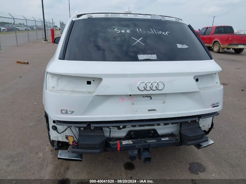 2018 Audi Q7 3.0T Premium VIN: WA1LAAF70JD010181 Lot: 40041520