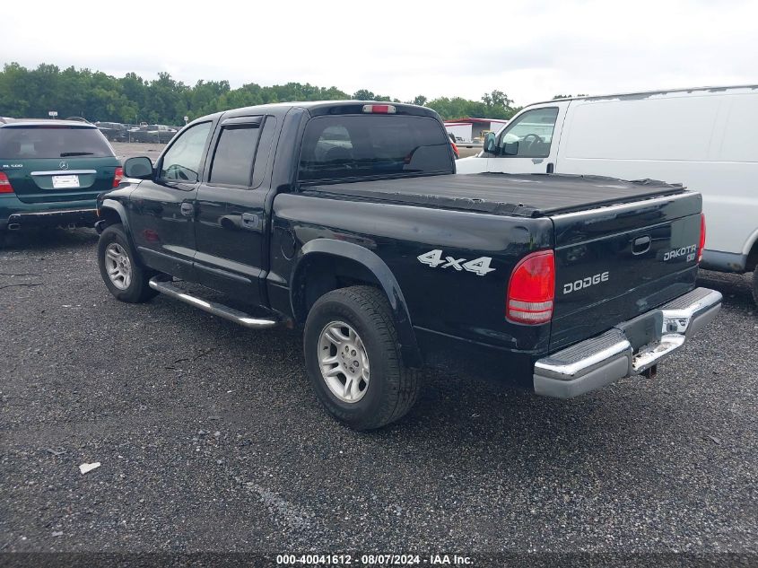 2004 Dodge Dakota Slt VIN: 1D7HG48N34S714128 Lot: 40041612