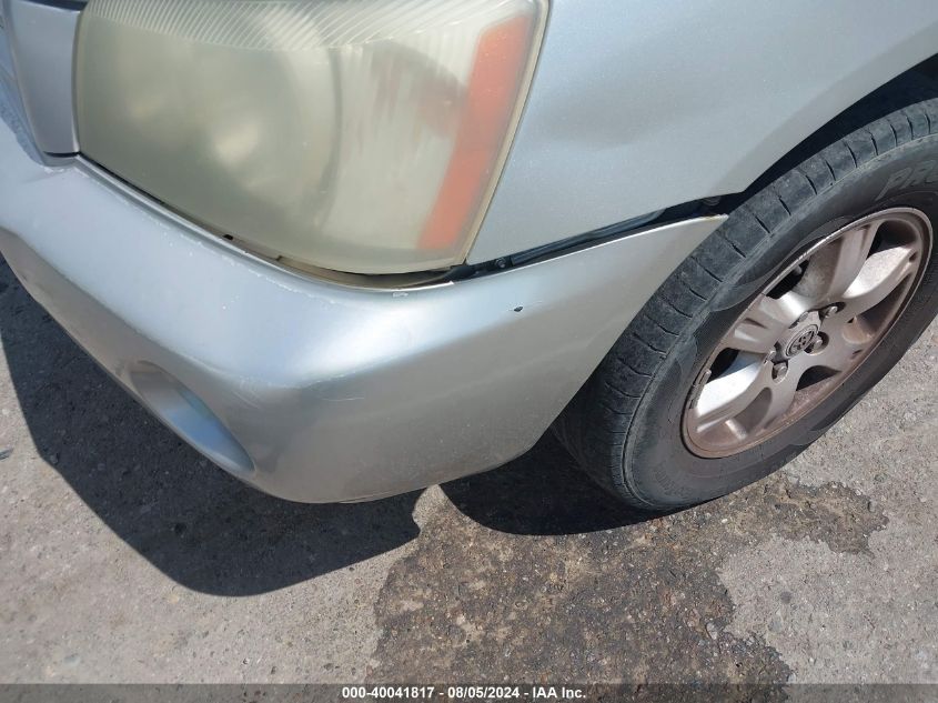 2003 Toyota Highlander V6 VIN: JTEGF21A630105478 Lot: 40041817