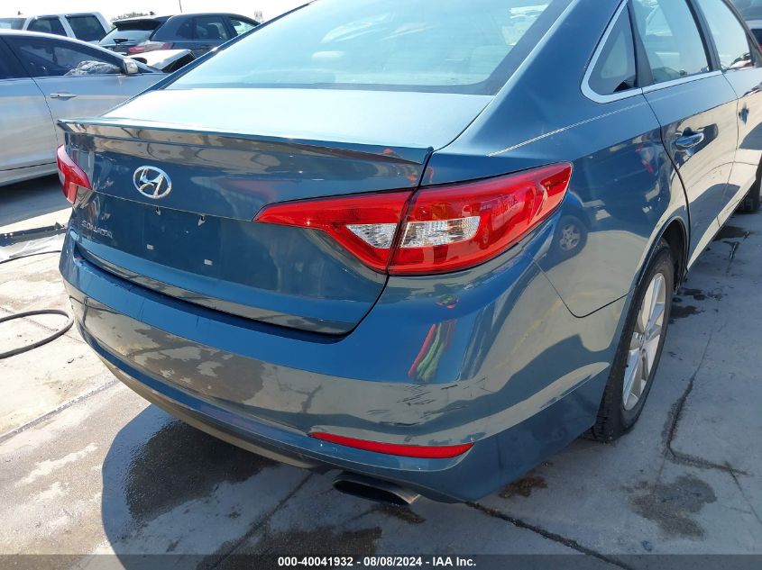 2015 Hyundai Sonata Se VIN: 5NPE24AF8FH185016 Lot: 40041932