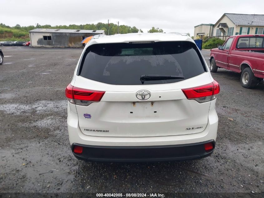 2019 Toyota Highlander Xle VIN: 5TDJZRFHXKS597511 Lot: 40042005