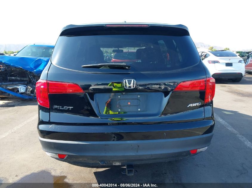 2017 Honda Pilot Ex-L VIN: 5FNYF6H58HB104494 Lot: 40042014