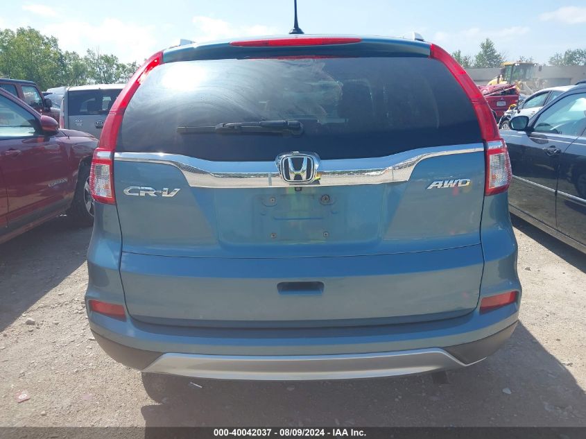 2016 Honda Cr-V Ex-L VIN: 5J6RM4H75GL069550 Lot: 40042037