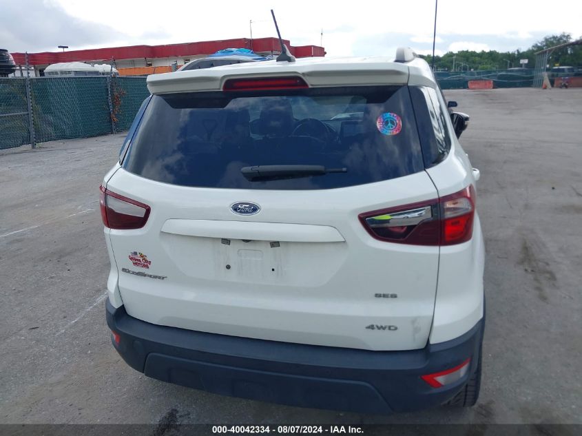 2019 Ford Ecosport Ses VIN: MAJ6S3JL5KC261131 Lot: 40042334