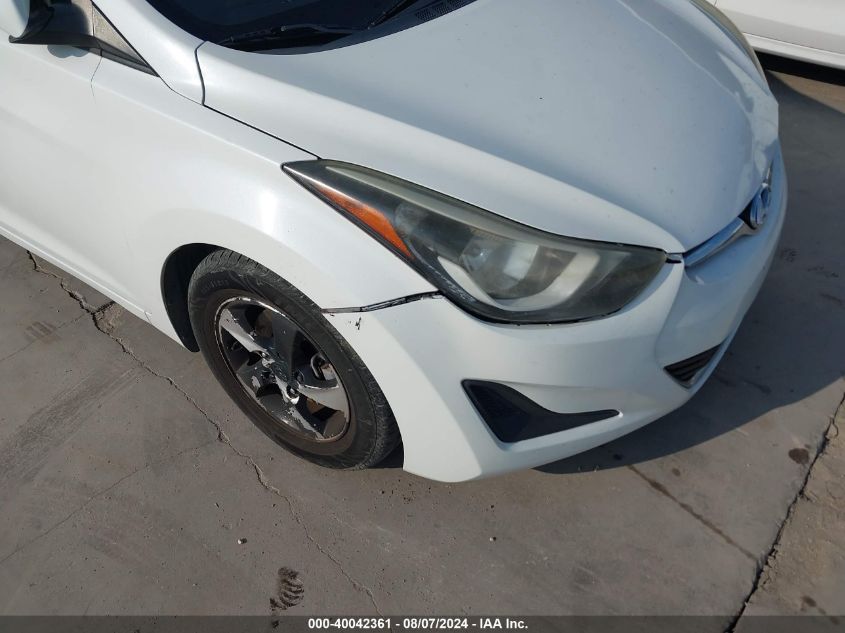 2014 Hyundai Elantra Se/Sport/Limited VIN: 5NPDH4AE9EH508070 Lot: 40042361