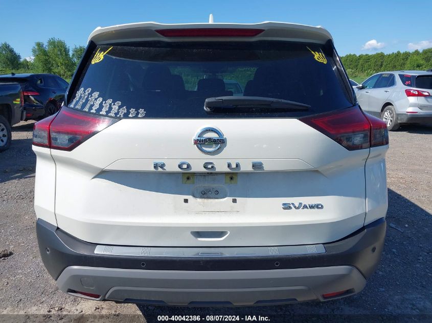 2021 Nissan Rogue Sv Intelligent Awd VIN: JN8AT3BB8MW213958 Lot: 40042386