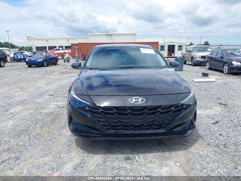 2022 Hyundai Elantra Hybrid Blue VIN: KMHLM4AJ5NU018280 Lot: 40042450