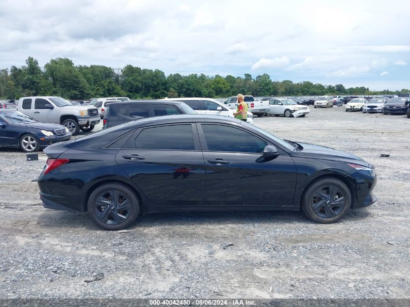 2022 Hyundai Elantra Hybrid Blue VIN: KMHLM4AJ5NU018280 Lot: 40042450