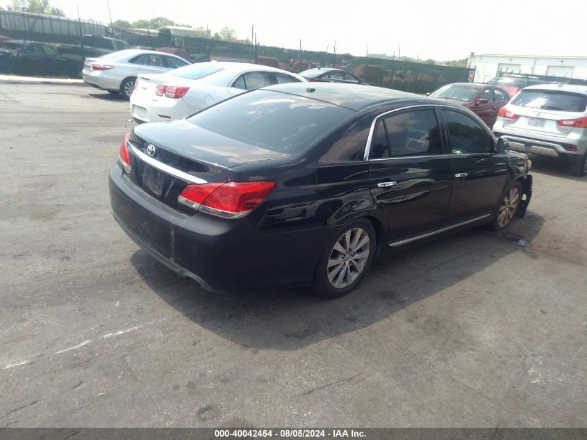 4T1BK3DB6BU388598 | 2011 TOYOTA AVALON