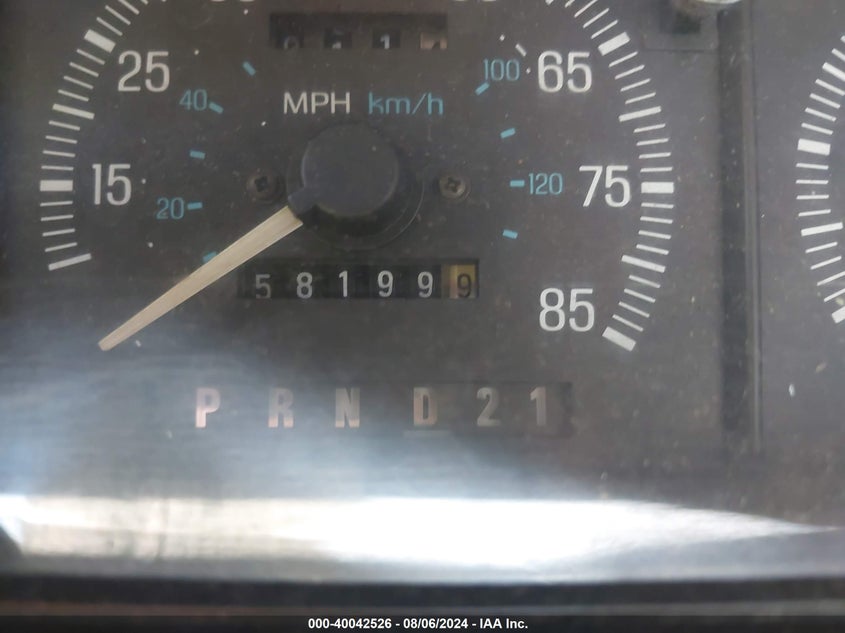 1989 Ford F250 VIN: 1FTHF26H8KNB44380 Lot: 40042526