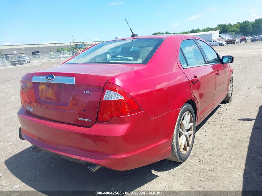 2012 Ford Fusion Sel VIN: 3FAHP0JG4CR394347 Lot: 40042563